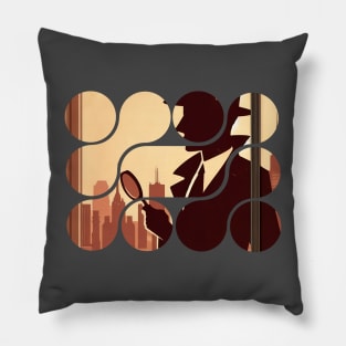 Vintage Detective Pillow