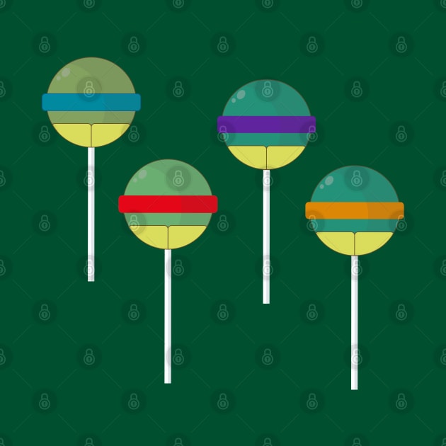 Teenage Mutant Ninja Lollipops by Steckadeck