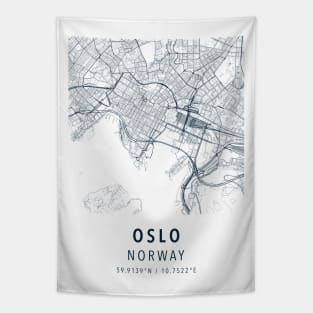 oslo norway simple map Tapestry