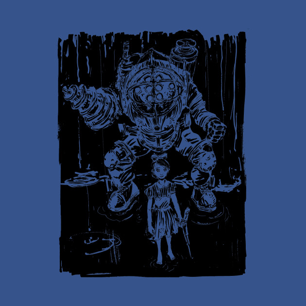 Disover Little Sister and Mr. Bubbles - Bioshock - T-Shirt