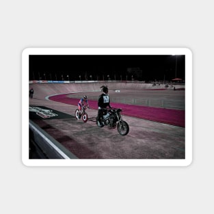 Racetrack Bike / Swiss Artwork Photography Magnet