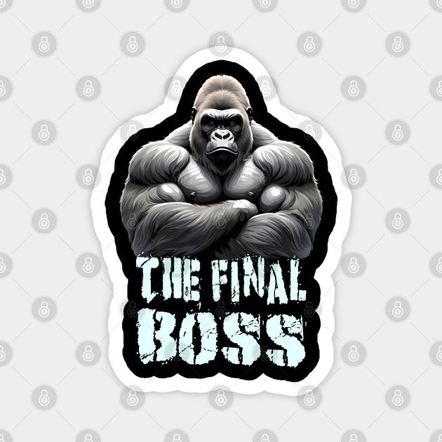 The Final Boss Silverback Gorilla Design Magnet by TF Brands