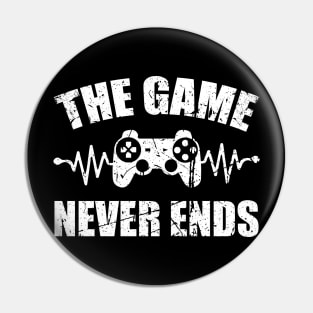 game never ends heartbeat controller gamer quote gaming Pin