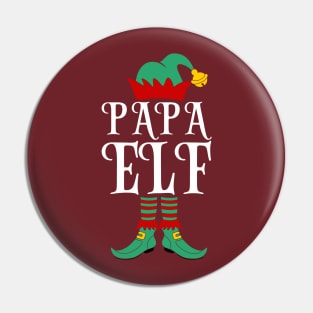 Papa elf family matching Christmas Pin