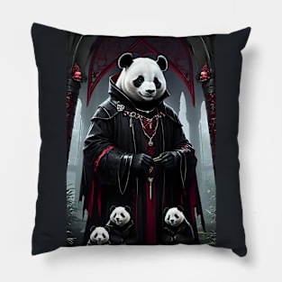 Beautiful gothic panda Pillow