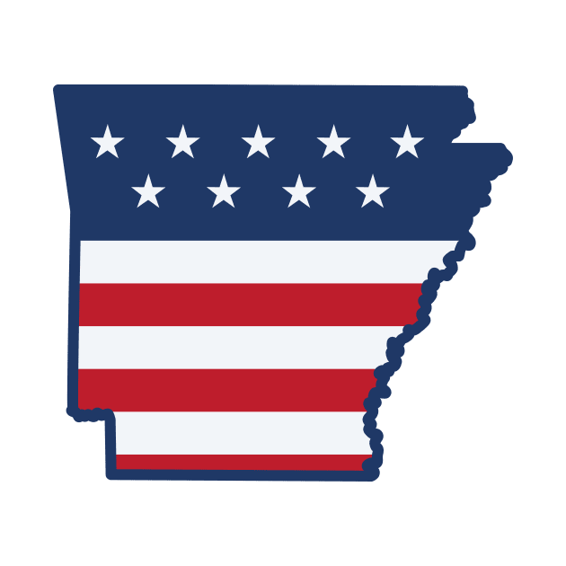 Stars and Stripes Arkansas by SLAG_Creative