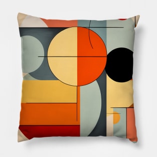 Mid Century Modern Geometry Shapes Pillow