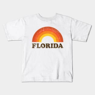 Vintage Key West Florida Keys Retro 70's Beach Vacation Kids T-Shirt