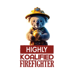 Just a Highly Koalified Firefighter Koala T-Shirt