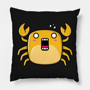 Cute kawaii Crab angry Pillow