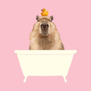Capybara in Bathtub T-Shirt