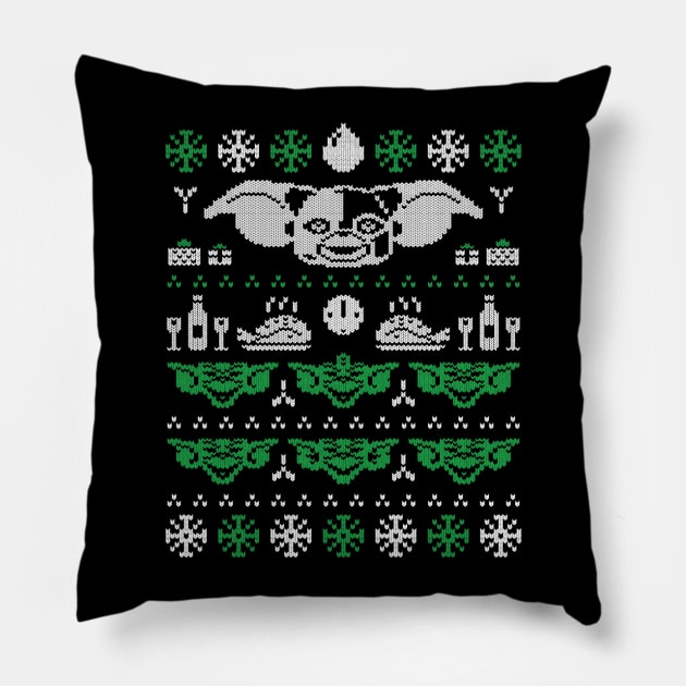 Peltzer Winter Sweater - Green Pillow by SevenHundred