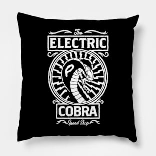 The Electric Cobra Speed Shop Pillow