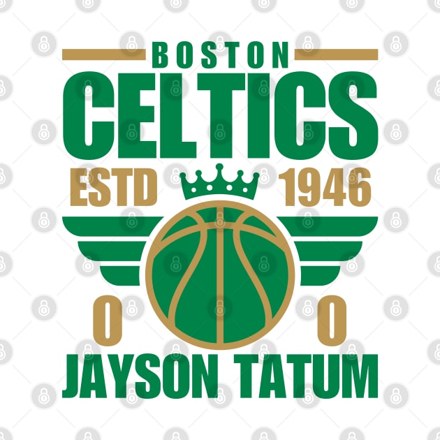 Boston Celtics Tatum 0 Basketball Retro by ArsenBills