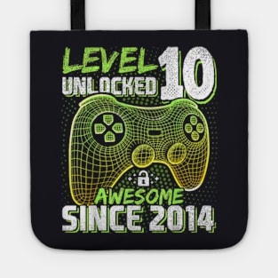 10th Birthday Gamer 10 Year Old Bday Boy Ten Son Tote