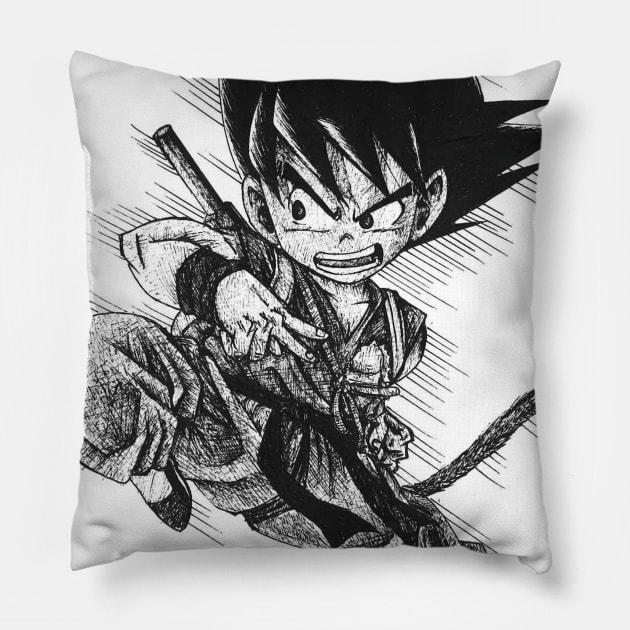 Kid Goku Pillow by MahdiaAhseen58