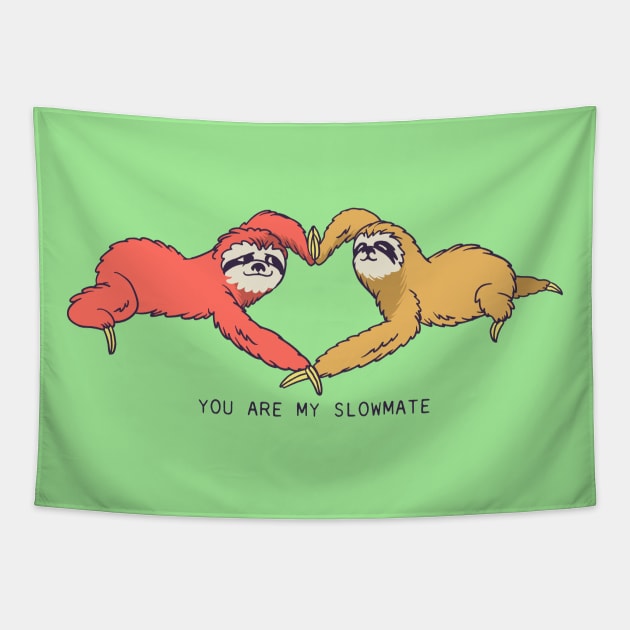 Slowmate Sloth Tapestry by huebucket