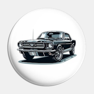 60s Ford Mustang Pin