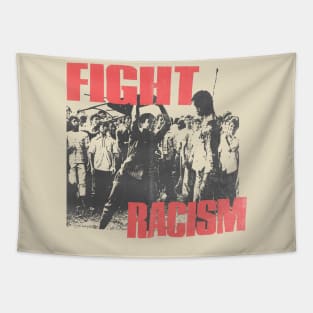 fight racism vintage 80s Tapestry