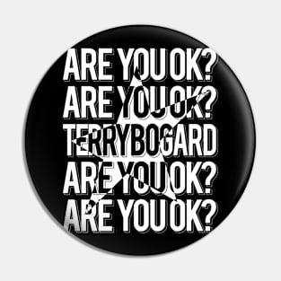 ARE YOU OK? Black/White T-Shirt Pin