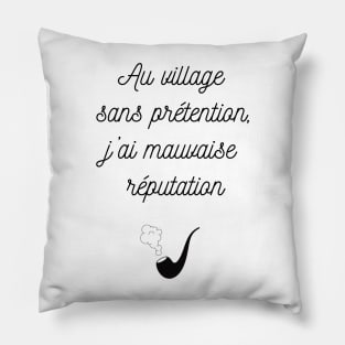 Au village sans prétention de Brassens Pillow