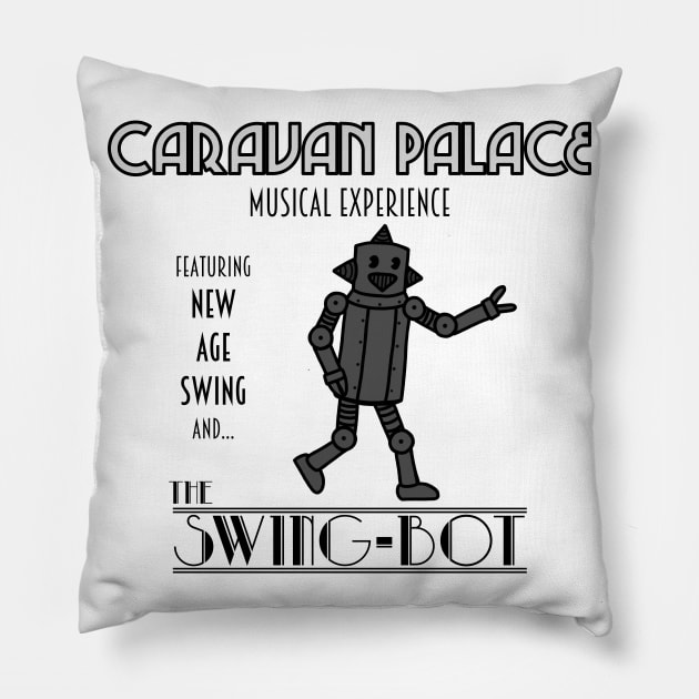 Vintage CP Robot 3 Pillow by NoirPineapple