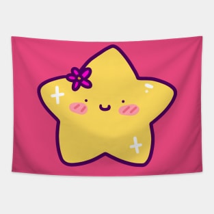 Cute Flower Star Tapestry