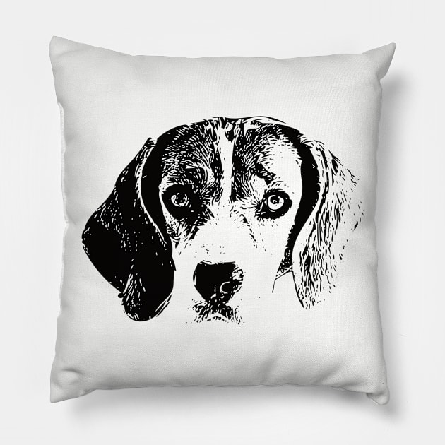 Beagle Dog Pillow by DoggyStyles