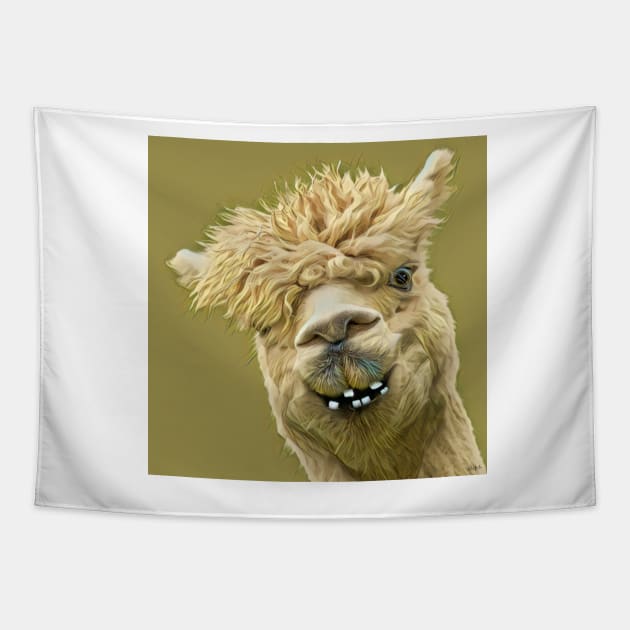 I Am Finally Getting Braces - Funny Animal Cartoons Tapestry by Wilcox PhotoArt