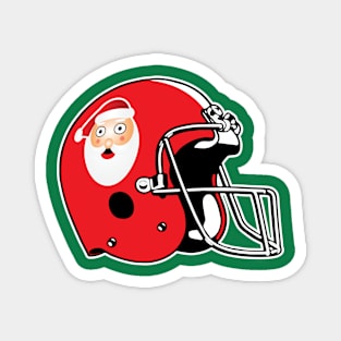 Surprised Santa Football helmet Magnet