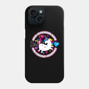 Just Spreading Love and Farting Sparkles  Unicorn Phone Case