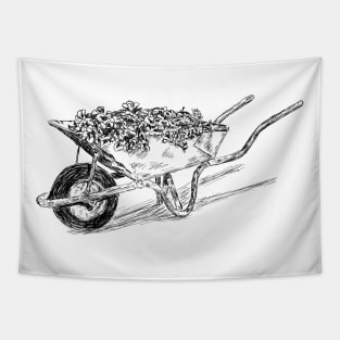 Wheelbarrow image Tapestry