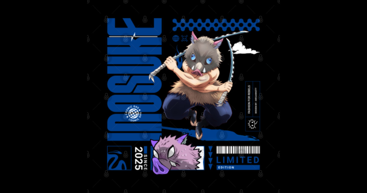 Inosuke Hashibira Demon slayer - Demon Slayer - Sticker | TeePublic