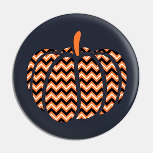 Chevron Pumpkin Pin