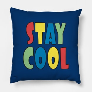 Stay Cool Primary Colors Pillow