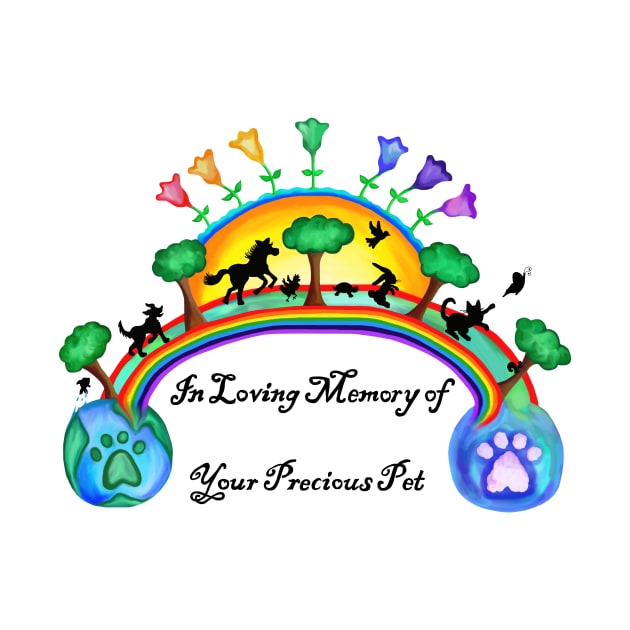 Pet Sympathy Rainbow Bridge by Art by Deborah Camp