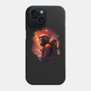 Chimp Astronaut Surreal World Sci-Fi Adventure Hipster Phone Case