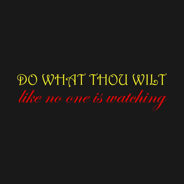 Do What Thou Wilt by RHSCband