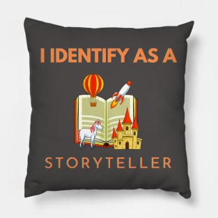 I identify as a Storyteller Pillow