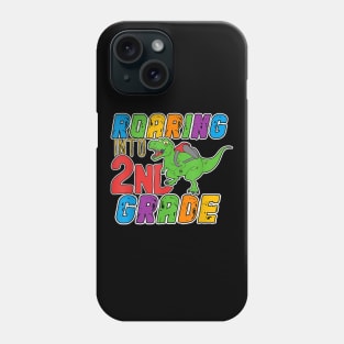 2nd Grade Dinosaur T Rex Back to School T Shirt for Boys Phone Case