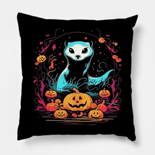 Weasel Halloween Pillow