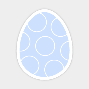 Easter egg lila with white circles Magnet