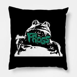 70's  cult film  Frogs horror Pillow