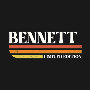 BENNETT Surname Funny Reunion Retro Vintage 70s 80s Birthday T-Shirt