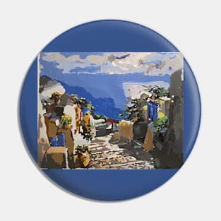 Santorini Pin