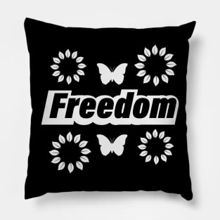 Freedom being free design Pillow