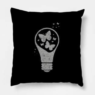 Light Bulb - Butterflies Pillow