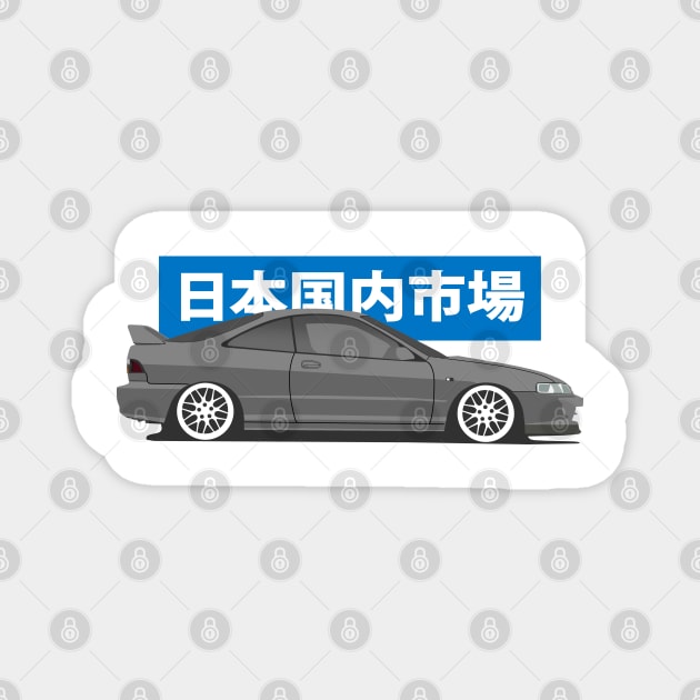 Honda Integra Type-r Side View Magnet by Rebellion Store