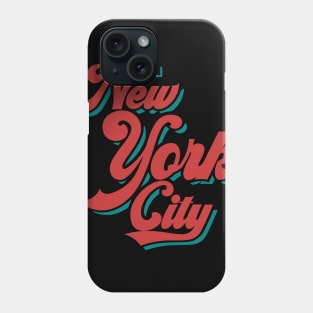New York typography art Phone Case