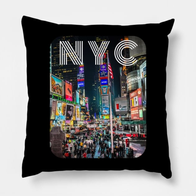 TIMES SQUARE Pillow by Cult Classics